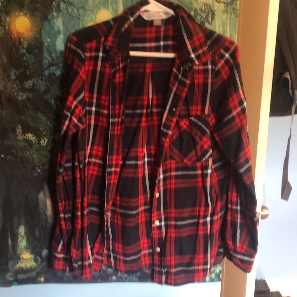 Flannel button down